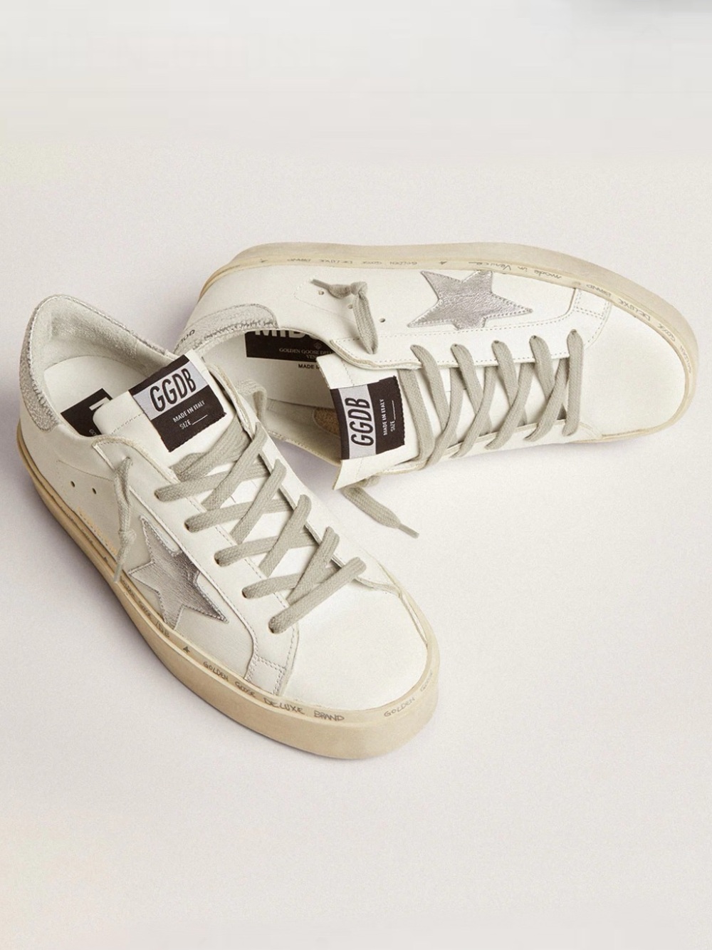 Women's Hi Star with star and metallic silver heel